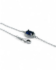 Zilara Gem Pave Deep Hang Bracelet (Blue) - Zilara Store