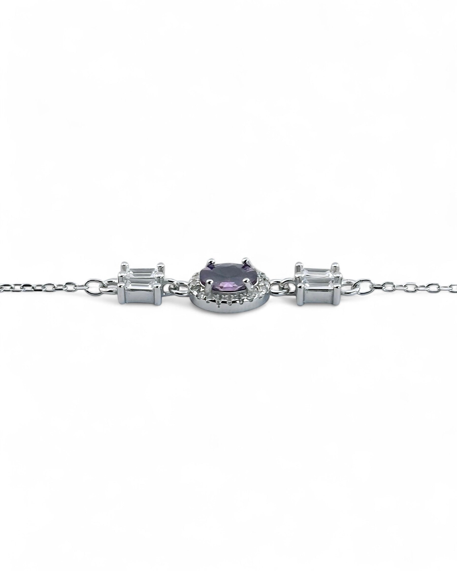 Zilara Gem Square Pave Deep Hang Bracelet - Zilara Store