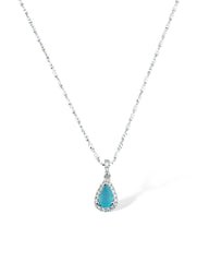 Pear Halo Collier Chain Necklace (Pastel) - Zilara Store