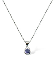 Bezel Dangling Chain Necklace - Zilara Store