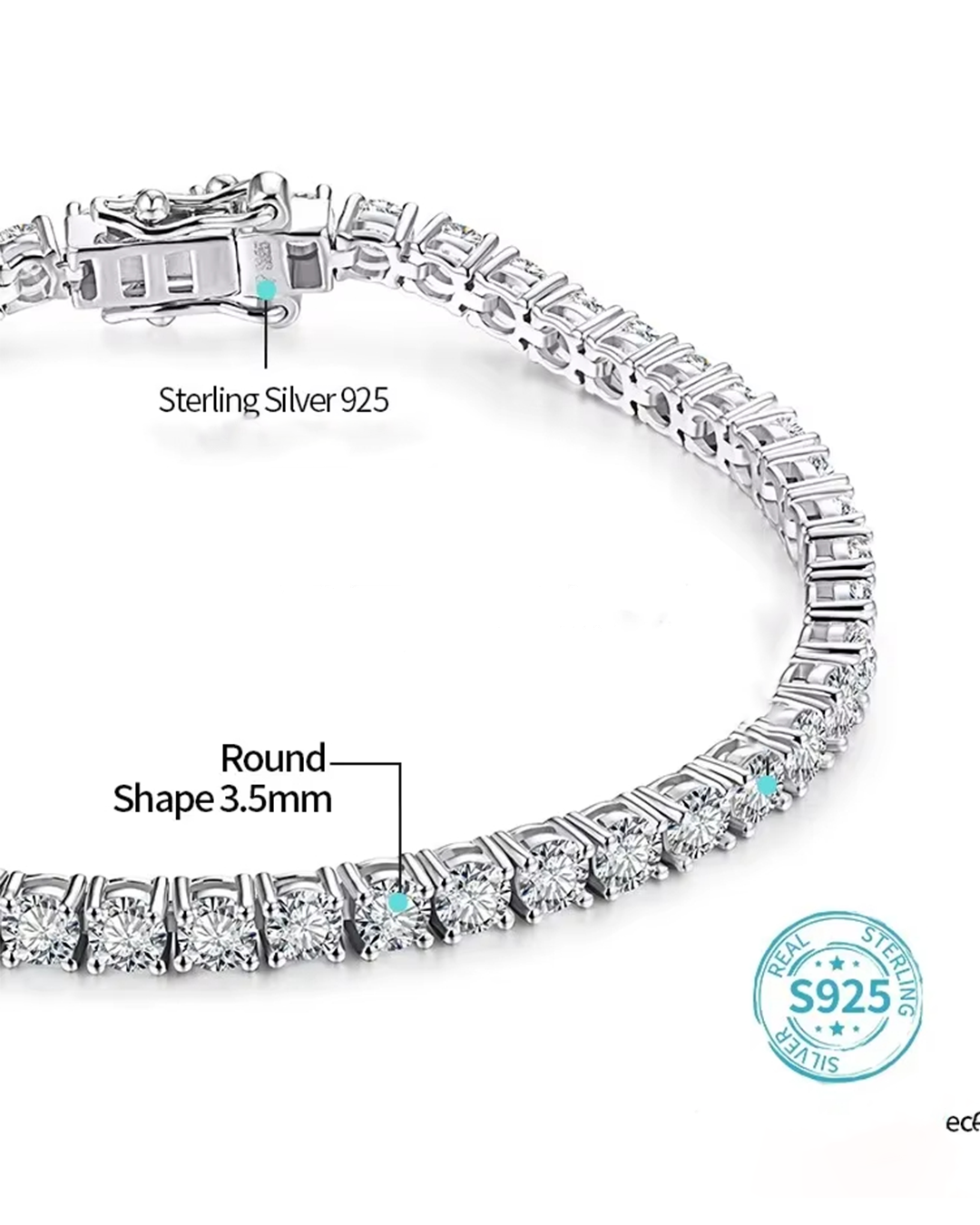 Zilla Tennis Bracelet (17cm)