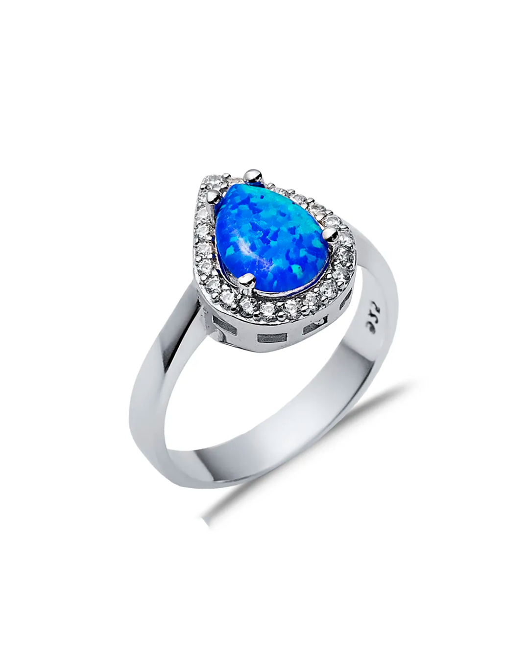 Zilara Blue Opal Drop Ring -Blue Opal Edition