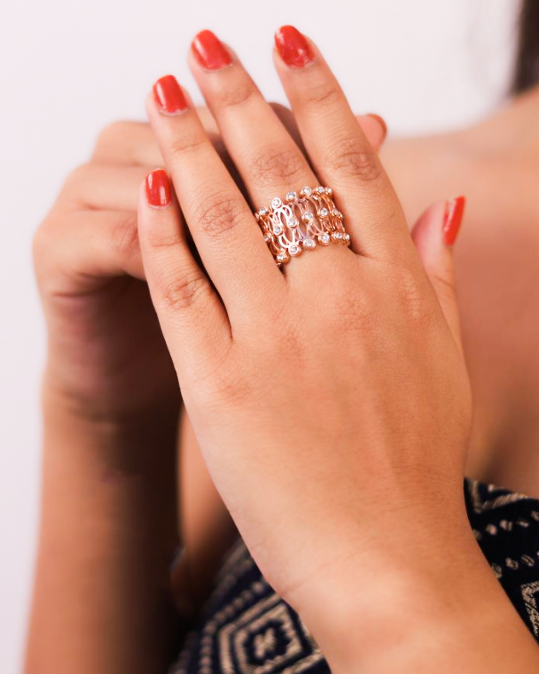 Zilara Versa Bracelet - Convertible Ring Bracelet (Rose Gold)